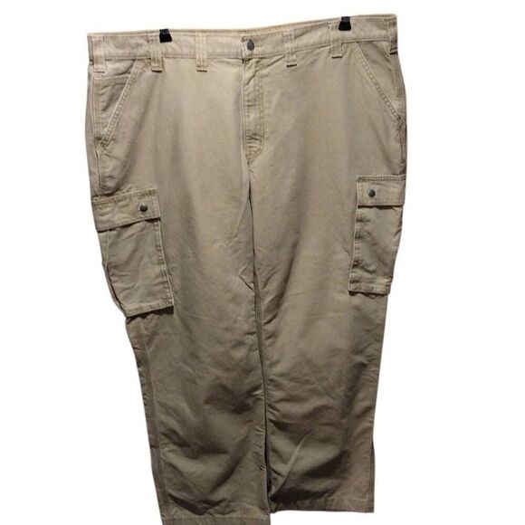 Carhartt Men's Relaxed Fit Cargo Pants 44x30 NWOT Tan Sandy Color - Picture 7 of 13